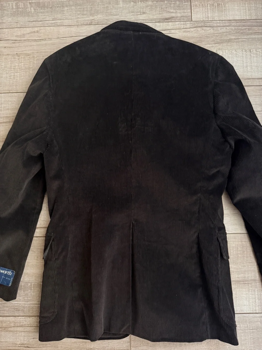NWT Vintage Wentworth Montgomery Ward Black Corduroy Blazer Sport Coat 38R